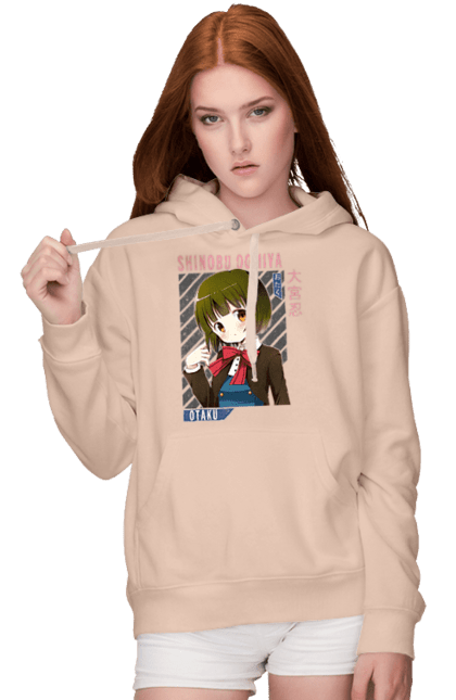 Women's hoodie with prints Kiniro Mosaic Shinobu Omiya. Anime, gold mosaic, kiniro mosaic, kinmoza, manga, shinobu, shinobu omiya. 2070702