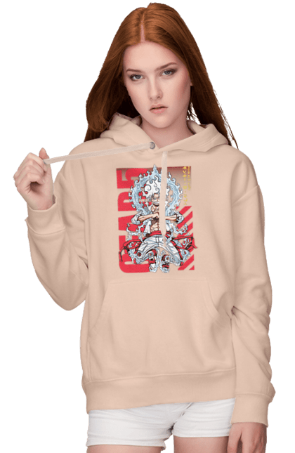 Women's hoodie with prints One Piece Luffy. Anime, luffy, manga, monkey de luffy, one piece, pirates. 2070702