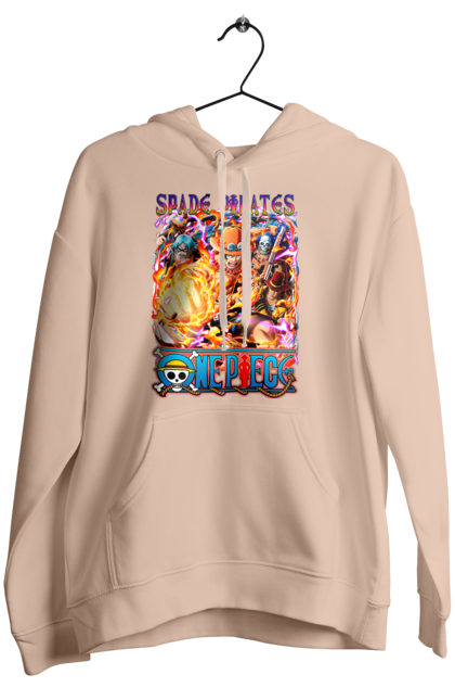 Women's hoodie with prints One Piece Portgas D. Ace. Anime, fire fist, gol d. ace, manga, one piece, portgas d. ace, straw hat pirates. 2070702