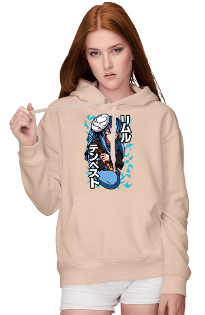 Women's hoodie with prints Regarding Reincarnated to Slime Rimuru Tempest. Anime, manga, reincarnated to slim, reincarnated to slime, rimuru, rimuru tempest, short story, slime. 2070702