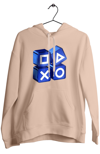 Жіноче худі з принтом "Геймпад". Playstation, sony, геймпад, гра, джостик. 2070702