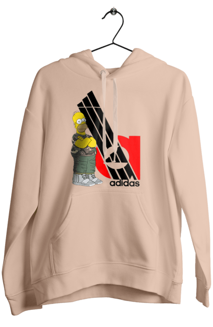 Жіноче худі з принтом "Adidas Гомер". Adidas, homer, simpson, адідас, гомер, мультсеріал, серіал, симпсони, сімпсон. 2070702