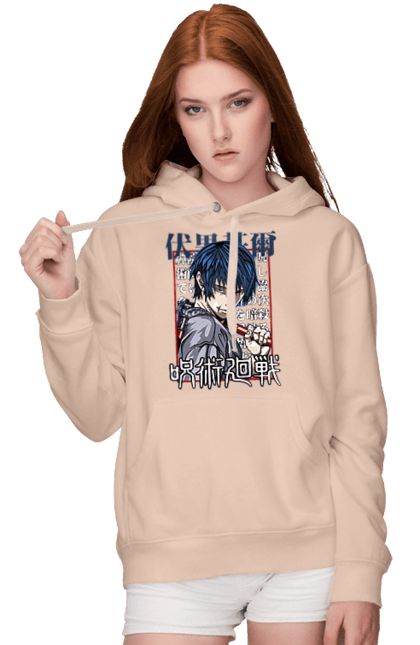 Women's hoodie with prints Jujutsu Kaisen Toji. Anime, dark fantasy, jujutsu kaisen, magic battle, manga, mystic, toji, toji fushiguro. 2070702