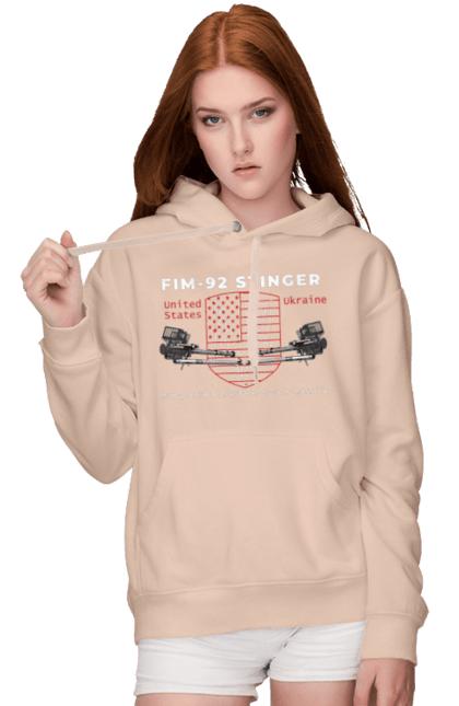 Women`s hoodie with prints Stinger. F16, howitzer, industrious, nasams, stinger, suzanne, zuzana. 2070702