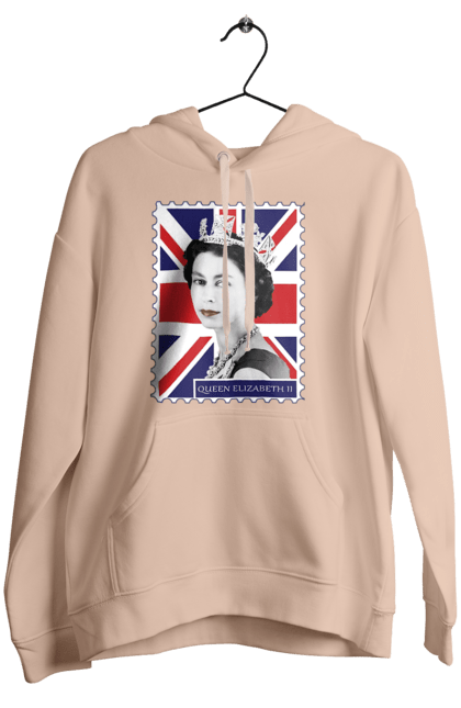 Women's hoodie with prints Queen Elizabeth II. Britain, british, england, platinum jubilee, queen, queen elizabeth, queen elizabeth ii, rip queen elizabeth. 2070702