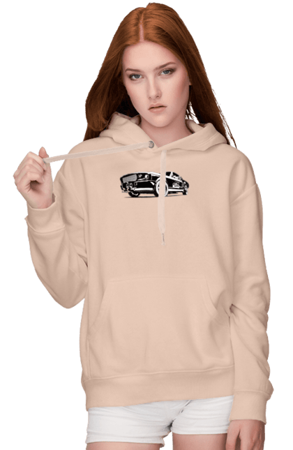 Жіноче худі з принтом "Автомобіль". Автомобіль, америка, мустанг, потужний, форд, форсаж. 2070702