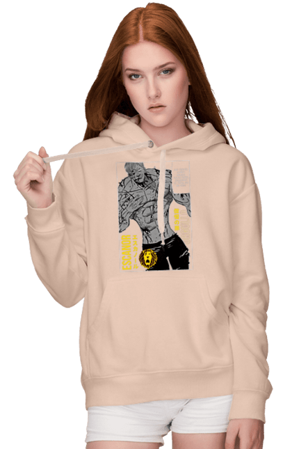 Women's hoodie with prints Seven Deadly Sins Escanor. Adventures, anime, comedy, escanor, fantasy, manga, seven deadly sins. 2070702