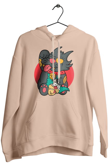 Women`s hoodie with prints The Simpsons Krusty the Clown. Clown, krusty, krusty the clown, simpsons. 2070702