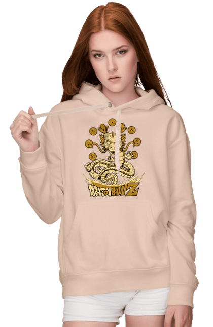 Women's hoodie with prints Dragon Ball Shenron. Anime, dragon ball, manga, shenron, tv series. 2070702