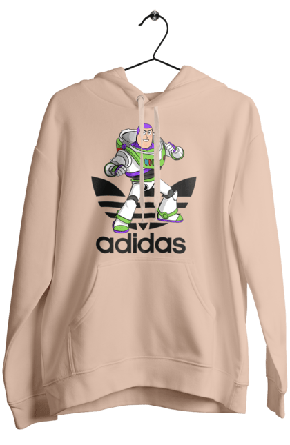 Жіноче худі з принтом "Adidas Базз Лайтер". Adidas, buzz lightyear, toy story, адідас, базз лайтер, історія іграшок, мультфільм. 2070702