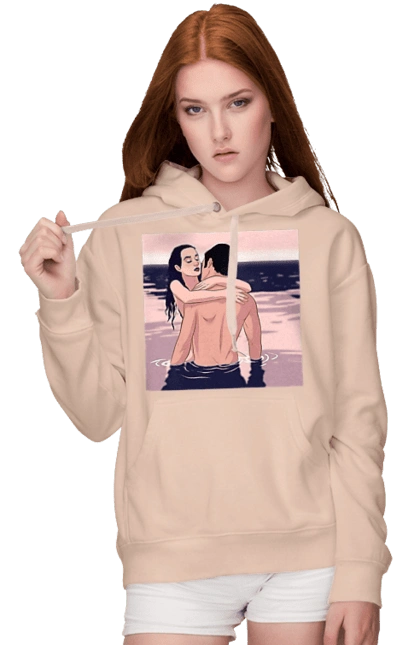 Парочка Обнимается В Реке