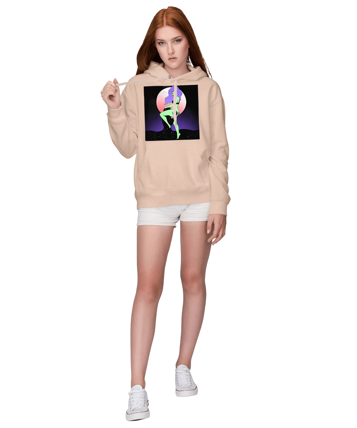 Green Girl And The Moon