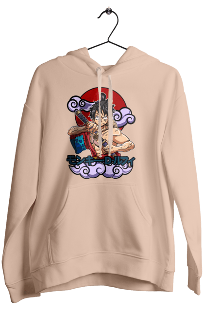 Women's hoodie with prints One Piece Luffy. Anime, luffy, manga, monkey de luffy, one piece, pirates. 2070702