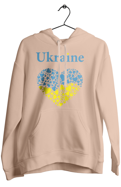 Women`s hoodie with prints Ukraine Heart. Flag, heart, ukraine. 2070702