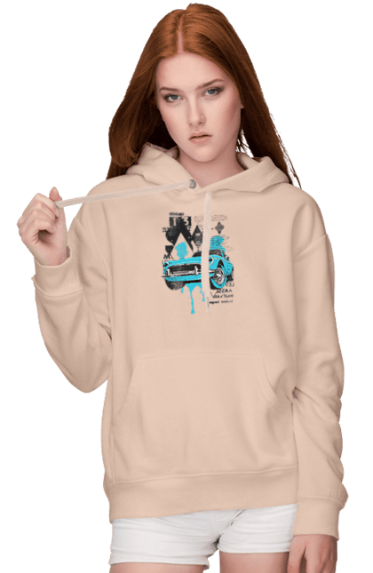 Women`s hoodie with prints Auto. Buy, cool, novelty, rand, sale, sales, to buy. 2070702