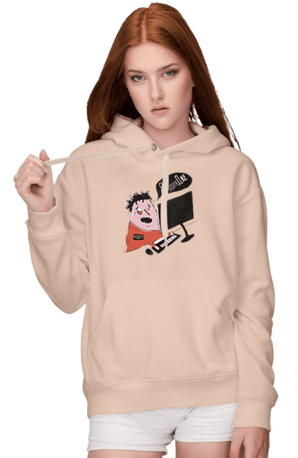 Жіноче худі з принтом "Я в порядку". Angular, c, css, html, it, javascript, jquery, php, python, react, svelt, vue, айтишник, айті, гумор, код, кодувати, прогер, програміст, програмісти, ти ж, ти ж програміст, тиж програміст. 2070702