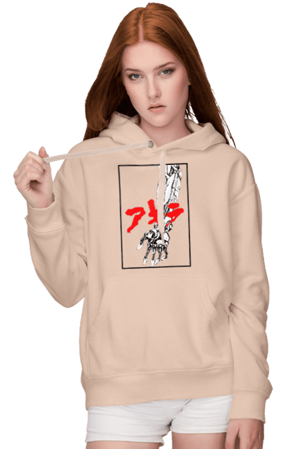 Women's hoodie with prints Akira Tetsuo Shima. Akira, anime, cyberpunk, manga, tetsuo shima. 2070702