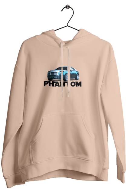 Жіноче худі з принтом "Ролс ройс". Авто, автомобіль, люкс клас, ролс ройс, седан, фантом. 2070702