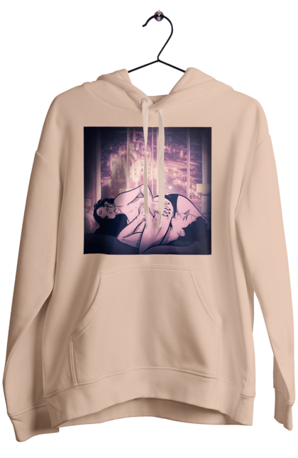 Женское худи с принтом Взрослые Игры На Фоне Города. 18, голая, лизать, любовь, трусики. 2070702