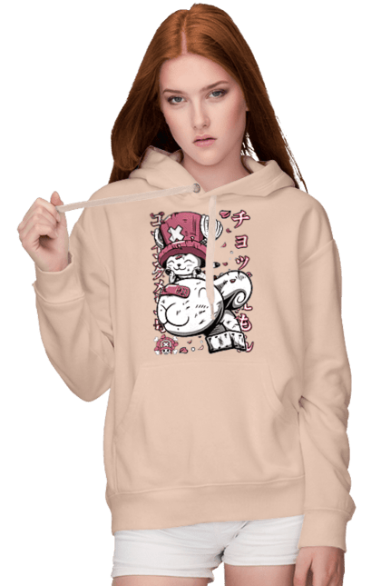 Women's hoodie with prints One Piece Tony Tony Chopper. Adventures, anime, fantasy, light novel, manga, one piece, tony tony chopper, tv series. 2070702