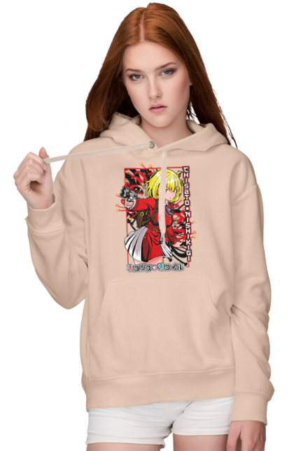 Women's hoodie with prints Lycoris Recoil Chisato Nishikigi. Agent, anime, chisato nishikigi, lycoris recoil, manga. 2070702