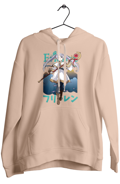 Women's hoodie with prints Frieren: Beyond Journey's End. Anime, elf, fern, frieren, heroine, magician, manga. 2070702