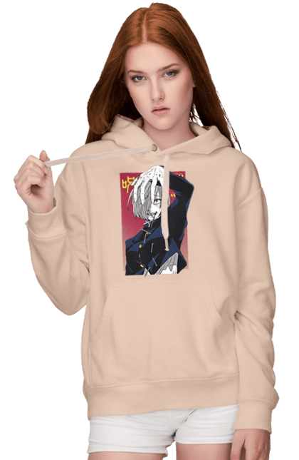 Women's hoodie with prints Jujutsu Kaisen Nobara. Anime, dark fantasy, jujutsu kaisen, magic battle, manga, mystic, nobara, nobara kugisaki. 2070702