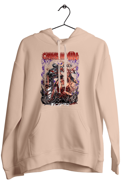 Women's hoodie with prints Chainsaw Man. Anime, chainsaw man, demon, denji, manga, pochita, shonen. 2070702