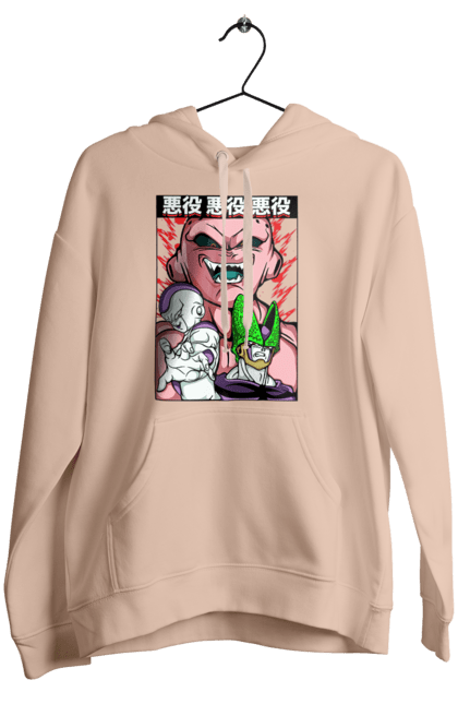 Women's hoodie with prints Dragon Ball Majin Buu. Anime, antagonist, dragon ball, majin buu, manga, tv series. 2070702