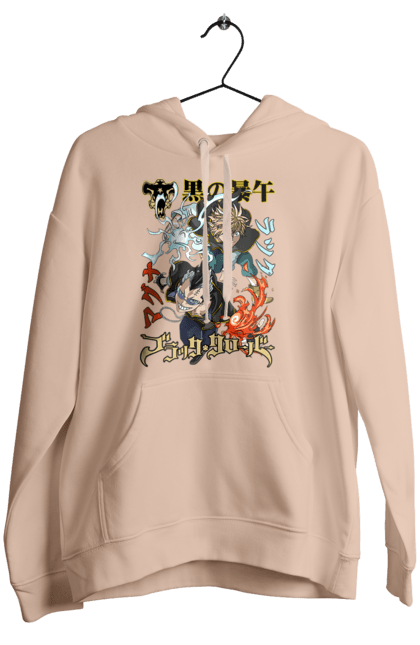 Women's hoodie with prints Black Clover Magna Swing and Luck Voltia. Anime, black clover, luck voltia, magna swing, manga, wizard king. 2070702