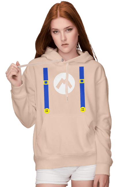 Women's hoodie with prints Mario. Character, game, mario, mario bros, nintendo. 2070702