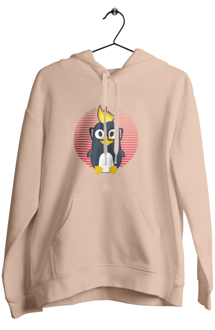 Жіноче худі з принтом "Лінукс". Айті, айтішнік, девелопер, іт, программіст, розробник. 2070702