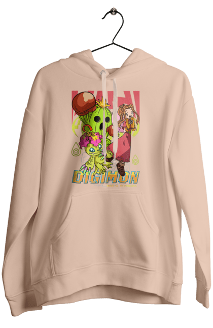 Women`s hoodie with prints Digimon Mimi Tachikawa. Anime, bandai, digimon, digital monsters, manga, media franchise, mimi tachikawa, virtual pets. 2070702