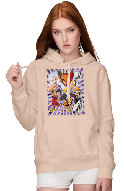 Women's hoodie with prints Anime. Anime, fandom, light novel, manga. 2070702