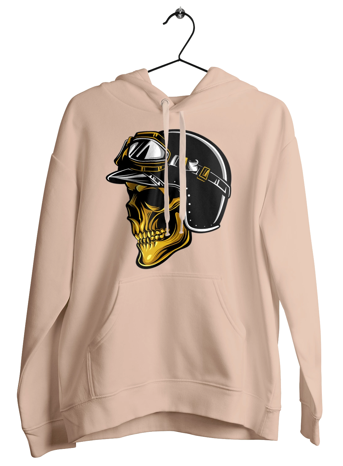 Череп в мотошлеме