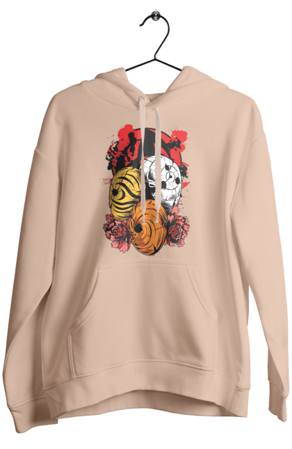 Women's hoodie with prints Naruto Obito Uchiha. Anime, character, manga, naruto, ninja, obito, obito uchiha, tv series, uchiha. 2070702