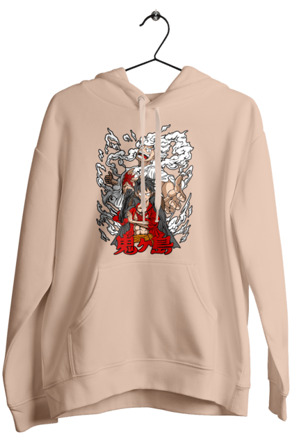 Women's hoodie with prints One Piece Luffy. Anime, luffy, manga, monkey de luffy, one piece, pirates. 2070702