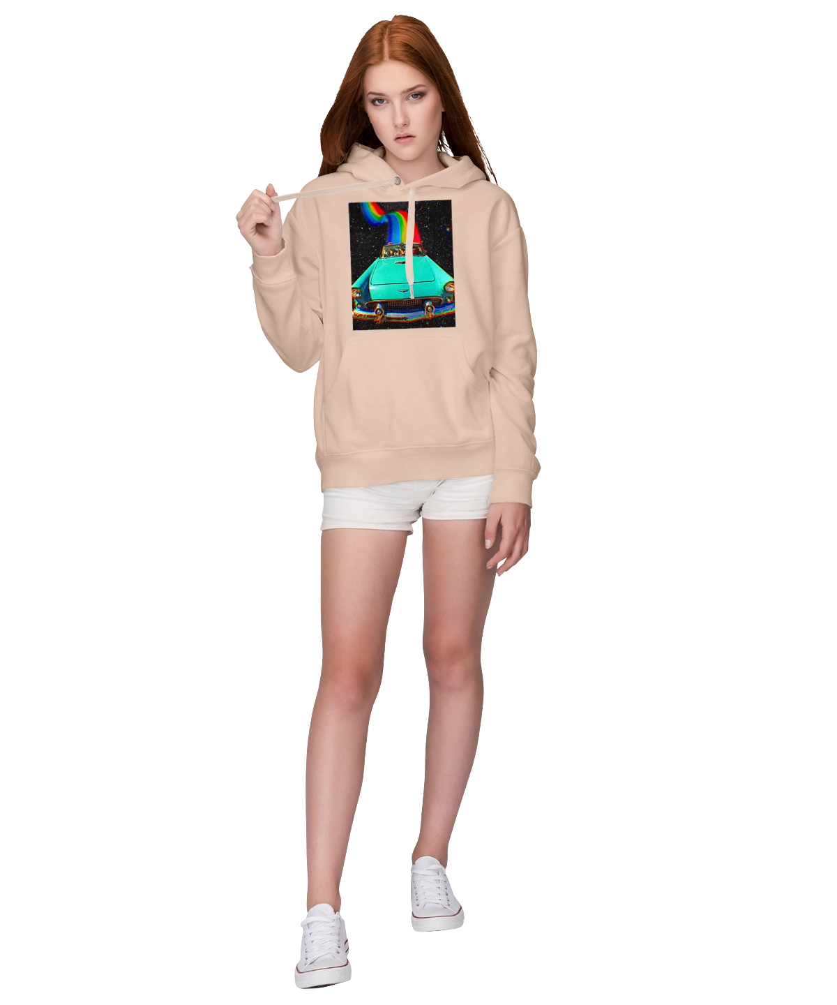 Picture, a car in space