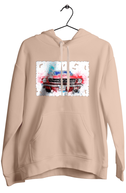 Women`s hoodie with prints Mustang car. Car, donations, help, horse, mustang, mustang car, paypal, road, ukraine, wheel. 2070702