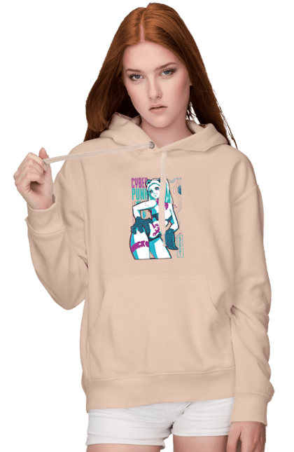 Women`s hoodie with prints Cyberpunk: Edgerunners Rebecca. Anime, cd project, cyberpunk, edgerunners, game, netflix, rebecca, video game. 2070702