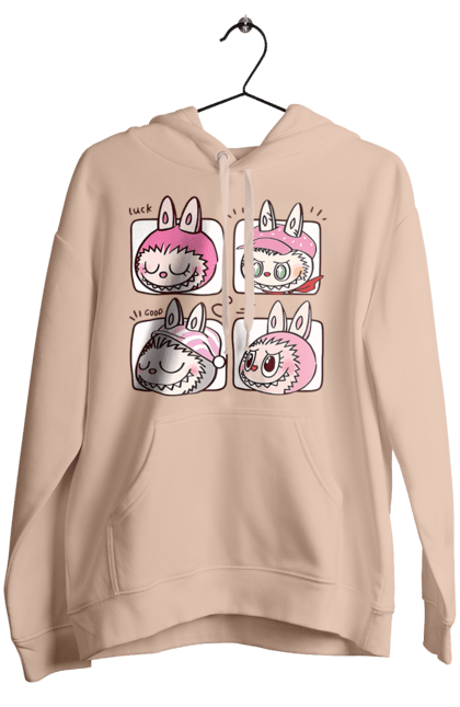 Women`s hoodie with prints Labubu. Labubu, toys, weird cute. 2070702