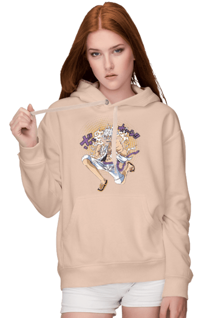 Women's hoodie with prints One Piece Luffy. Anime, luffy, manga, monkey de luffy, one piece, pirates. 2070702