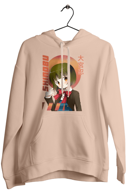 Women's hoodie with prints Kiniro Mosaic Shinobu Omiya. Anime, gold mosaic, kiniro mosaic, kinmoza, manga, shinobu, shinobu omiya. 2070702