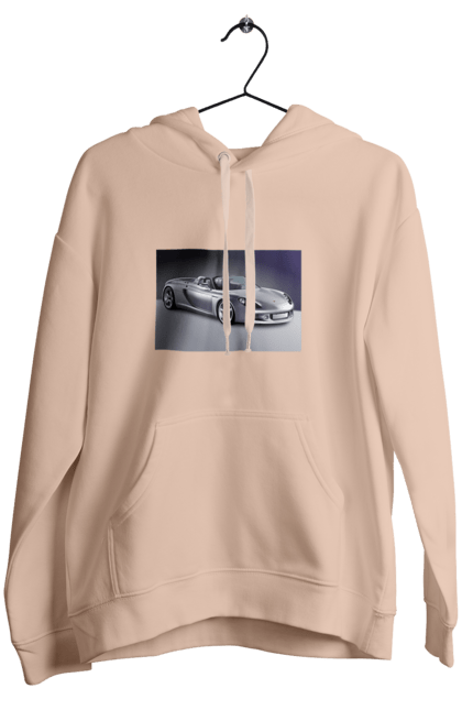 Women`s hoodie with prints Auto.2. Auto, color image, compartment, photo, sports car. 2070702