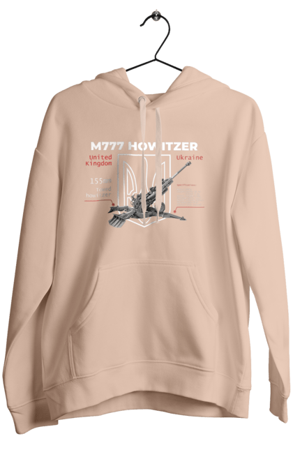 Women`s hoodie with prints 155 мм M777. Archer, bayraktar, himars, howitzer, javelin, m777, patriot, weapons, zaluzhny. 2070702