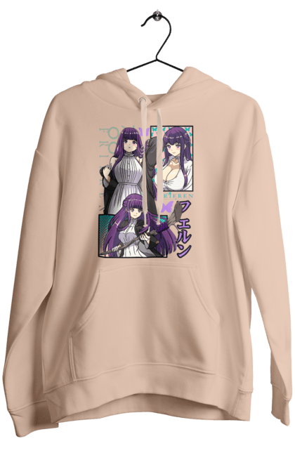 Women's hoodie with prints Frieren: Beyond Journey's End Fern. Anime, elf, fern, frieren, heroine, magician, manga. 2070702