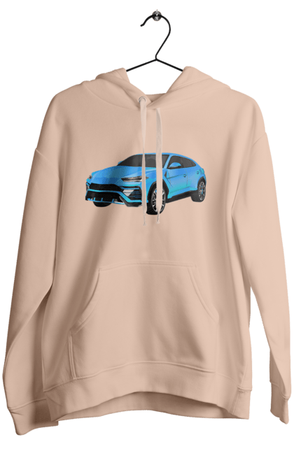 Жіноче худі з принтом "Ламборгіні Урус". Автомобіль, ламборгіні, ламборгіні урус, урус. 2070702