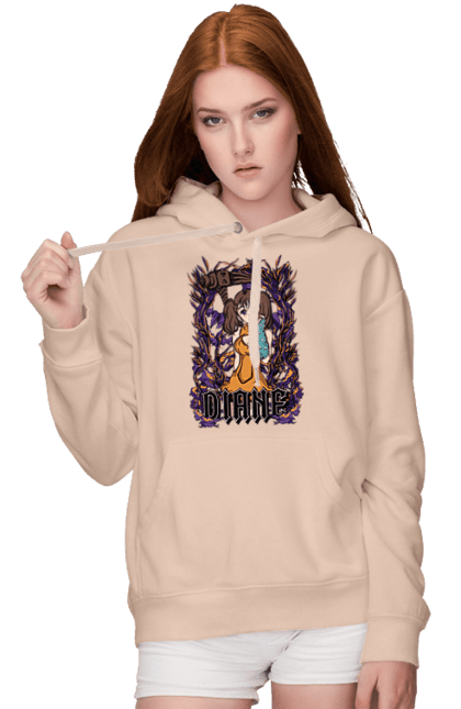 Women's hoodie with prints Seven Deadly Sins Diane. Adventures, anime, comedy, diana, diane, fantasy, manga, seven deadly sins. 2070702