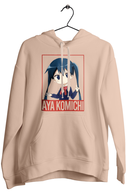 Women's hoodie with prints Kiniro Mosaic Aya Komichi. Anime, aya komichi, gold mosaic, kiniro mosaic, kinmoza, manga. 2070702