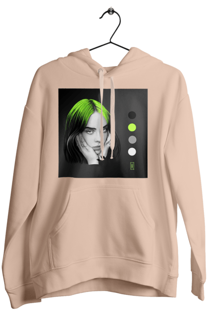 Жіноче худі з принтом "Біллі Ейліш". Біллі, біллі ейліш, ейліш. 2070702